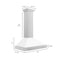 36 In. Convertible Stainless Steel Range Hood With White Matte Shell And Stainless Steel Handle
