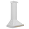 Autograph Edition 30 In. Convertible Stainless Steel Range Hood With Stainless Steel Shell And Champagne Bronze Accents