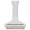 Autograph Edition 30 In. Convertible Stainless Steel Range Hood With Stainless Steel Shell And Champagne Bronze Accents