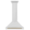 Autograph Edition 30 In. Convertible Stainless Steel Range Hood With Stainless Steel Shell And Champagne Bronze Accents