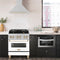 Autograph Edition 30 In. Convertible Stainless Steel Range Hood With Stainless Steel Shell And Polished Gold Accents