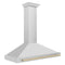 Autograph Edition 48 In. Convertible Stainless Steel Range Hood With Stainless Steel Shell And Polished Gold Accents