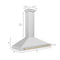 Autograph Edition 48 In. Convertible Stainless Steel Range Hood With Stainless Steel Shell And Polished Gold Accents