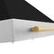 Autograph Edition 48 In. Convertible Stainless Steel Range Hood With Black Matte Shell And Polished Gold Handle