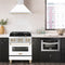 Autograph Edition 30 In. Convertible Stainless Steel Range Hood With White Matte Shell And Polished Gold Accents