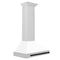 Autograph Edition 30 In. Convertible Stainless Steel Range Hood With White Matte Shell And Matte Black Accents