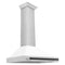 Autograph Edition 36 In. Convertible Stainless Steel Range Hood With White Matte Shell And Matte Black Accents