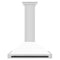Autograph Edition 36 In. Convertible Stainless Steel Range Hood With White Matte Shell And Matte Black Accents