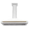 Autograph Edition 48 In. Convertible Stainless Steel Range Hood With White Matte Shell And Champagne Bronze Accents