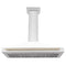 Autograph Edition 48 In. Convertible Stainless Steel Range Hood With White Matte Shell And Polished Gold Accents