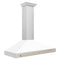 Autograph Edition 48 In. Convertible Stainless Steel Range Hood With White Matte Shell And Polished Gold Accents