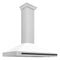 Autograph Edition 48 In. Convertible Stainless Steel Range Hood With White Matte Shell And Matte Black Accents