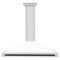 Autograph Edition 48 In. Convertible Stainless Steel Range Hood With White Matte Shell And Matte Black Accents