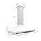 Autograph Edition 48 In. Convertible Stainless Steel Range Hood With White Matte Shell And Matte Black Accents
