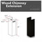 61" Wooden Chimney Extension for Ceilings up to 12.5 ft.