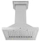 24 In. Convertible Vent Wall Mount Range Hood In Stainless Steel With Crown Molding