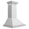 24 In. Convertible Vent Wall Mount Range Hood In Stainless Steel With Crown Molding