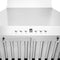 24 In. Convertible Vent Wall Mount Range Hood In Stainless Steel With Crown Molding