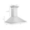 30 In. Convertible Vent Wall Mount Range Hood In Stainless Steel With Crown Molding