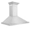 30 In. Convertible Vent Wall Mount Range Hood In Stainless Steel With Crown Molding