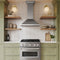 30 In. Convertible Vent Wall Mount Range Hood In Stainless Steel With Crown Molding