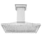 36 In. Convertible Vent Wall Mount Range Hood In Stainless Steel With Crown Molding