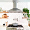 36 In. Crownsound™ Ducted Vent Wall Mount Range Hood In Stainless Steel With Built-in Bluetooth Speakers
