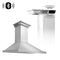 36 In. Crownsound™ Ducted Vent Wall Mount Range Hood In Stainless Steel With Built-in Bluetooth Speakers