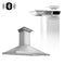 48 In. Crownsound™ Ducted Vent Wall Mount Range Hood In Stainless Steel With Built-in Bluetooth Speakers
