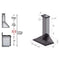 48 In. Crownsound™ Ducted Vent Wall Mount Range Hood In Stainless Steel With Built-in Bluetooth Speakers