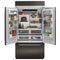 24.2 Cu. Ft. 42" Width Built-in Stainless French Door Refrigerator With Platinum Interior Design