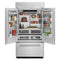 24.2 Cu. Ft. 42" Width Built-In Panel Ready French Door Refrigerator with Platinum Interior Design