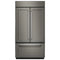 24.2 Cu. Ft. 42" Width Built-In Panel Ready French Door Refrigerator with Platinum Interior Design