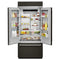 20.8 Cu. Ft. 36" Width Built In Stainless Steel French Door Refrigerator With Platinum Interior Design