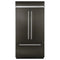 20.8 Cu. Ft. 36" Width Built In Stainless Steel French Door Refrigerator With Platinum Interior Design