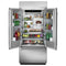 20.8 Cu. Ft. 36" Width Built In Stainless Steel French Door Refrigerator with Platinum Interior Design