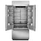 20.8 Cu. Ft. 36" Width Built In Stainless Steel French Door Refrigerator with Platinum Interior Design