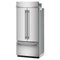 20.8 Cu. Ft. 36" Built-in French Door Bottom Mount Refrigerator With Platinum Interior