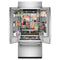 20.8 Cu. Ft. 36" Built-in French Door Bottom Mount Refrigerator With Platinum Interior
