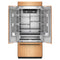 20.8 Cu. Ft. 36" Built-In Panel-Ready French Door Bottom Mount Refrigerator with Platinum Interior