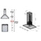 30 in. Convertible Vent Wooden Island Mount Range Hood