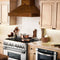 48 In. Convertible Vent Wooden Wall Mount Range Hood In Walnut