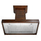 30" Ducted Wooden Wall Mount Range Hood with Remote Motor