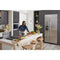 20.8 Cu. Ft. 36" Built-In Side-by-Side Refrigerator with Ice and Water Dispenser