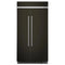 25.5 Cu Ft. 42" Built-In Side-by-Side Refrigerator with PrintShield™ Finish