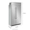 25.5 Cu Ft. 42" Built-In Side-by-Side Refrigerator with PrintShield™ Finish