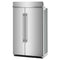 48" Built-in Side-by-side Refrigerator With Platinum Interior