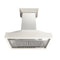 30 In. Ducted Wooden Wall Mount Range Hood In Cottage White