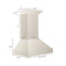 30 In. Ducted Wooden Wall Mount Range Hood In Cottage White
