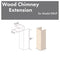 61" Wooden Chimney Extension for Ceilings up to 12.5 ft.